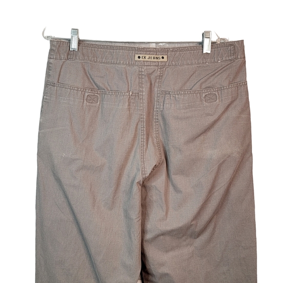 Calvin Klein CK Jeans Work Wear Pants Wide Leg Front knee Pad Access Men's 34 - Picture 12 of 16